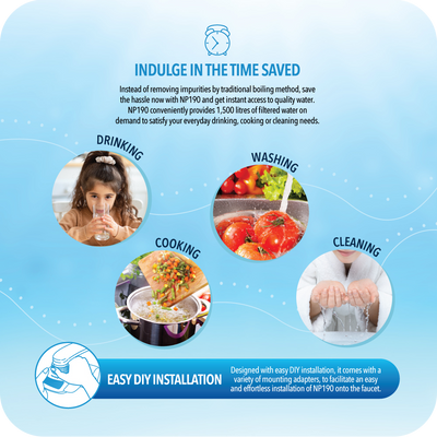 Bundle Deal: Faucet Water Purifier NP190 & Filter Pack