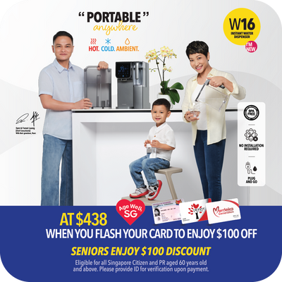 Instant Hot/Cold RO Water Dispenser W16 (Senior Citizen Promo)