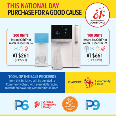 Purchase for a Good Cause - P9 Instant Hot/Cold RO Water Dispenser + Ice Maker with 5 Years Warranty