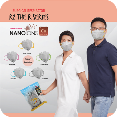 PWP Offer: (8pcs) Nano Copper Ions Surgical Respirator R2 Earband KN95 (only valid with any purchase made in eStore)
