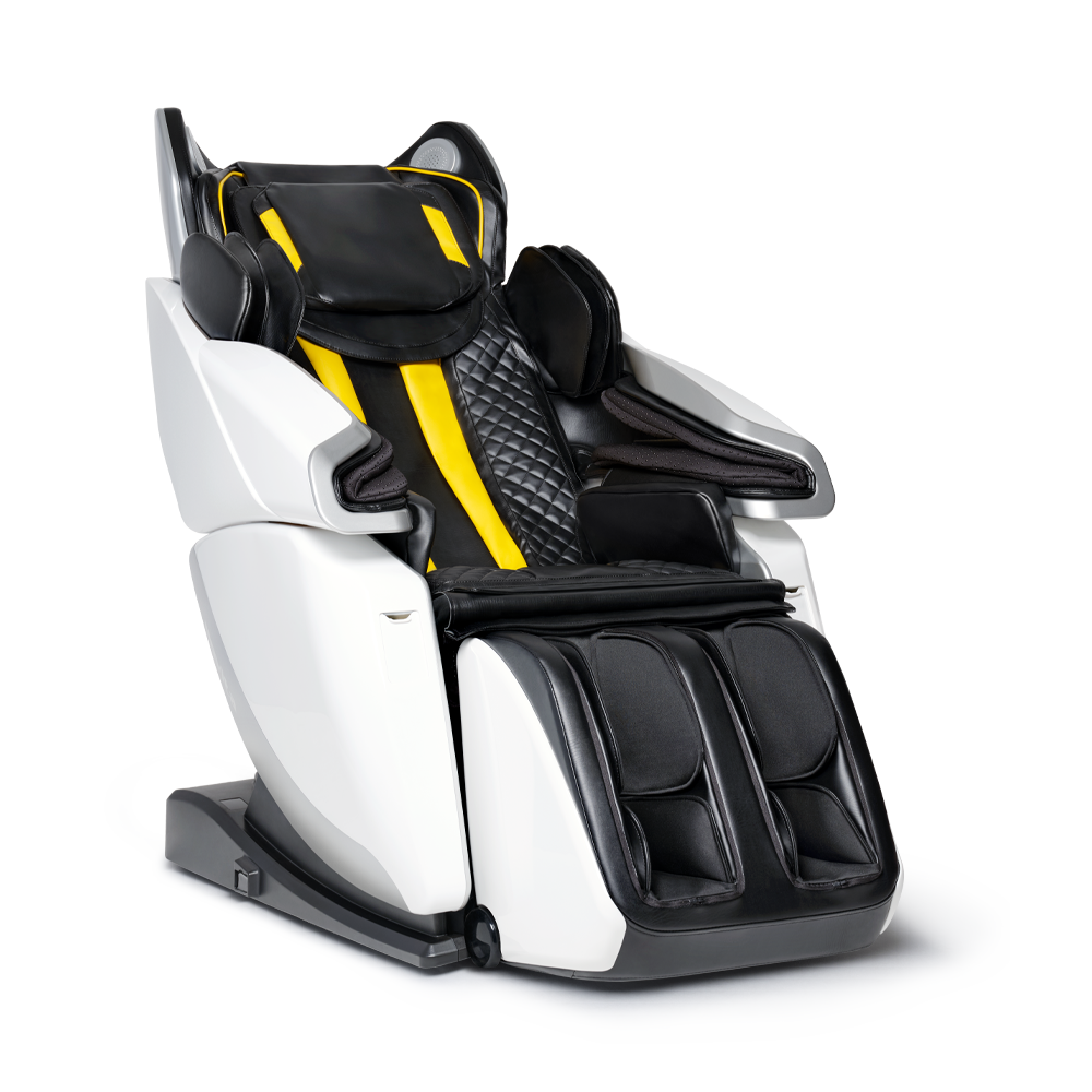 A white and yellow novita Massage Chair MC6 Product Warranty Extension – Standard Extended Onsite Warranty.