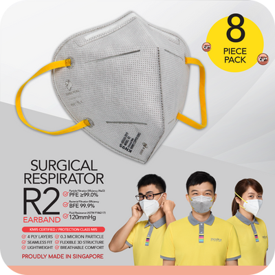 PWP Offer: (8pcs) Nano Copper Ions Surgical Respirator R2 Earband KN95 (only valid with any purchase made in eStore)