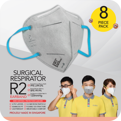 PWP Offer: (8pcs) Nano Copper Ions Surgical Respirator R2 Earband KN95 (only valid with any purchase made in eStore)
