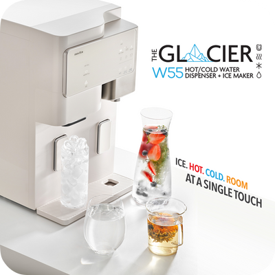 The Glacier W55 Hot/Cold Water Dispenser + Ice Maker (with Standard 2 Years Filters and 3 Years Warranty)