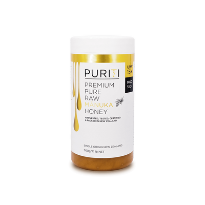 Novita SG's PURITI Premium Raw Manuka Honey UMF 15+ | MGO 550.