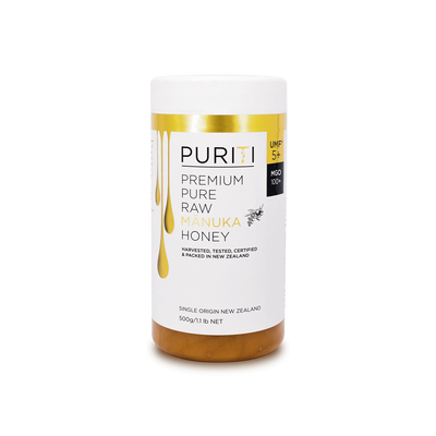 PURITI Premium Raw Manuka Honey UMF 5+ | MGO 100 (6 Bottles Family Pack)