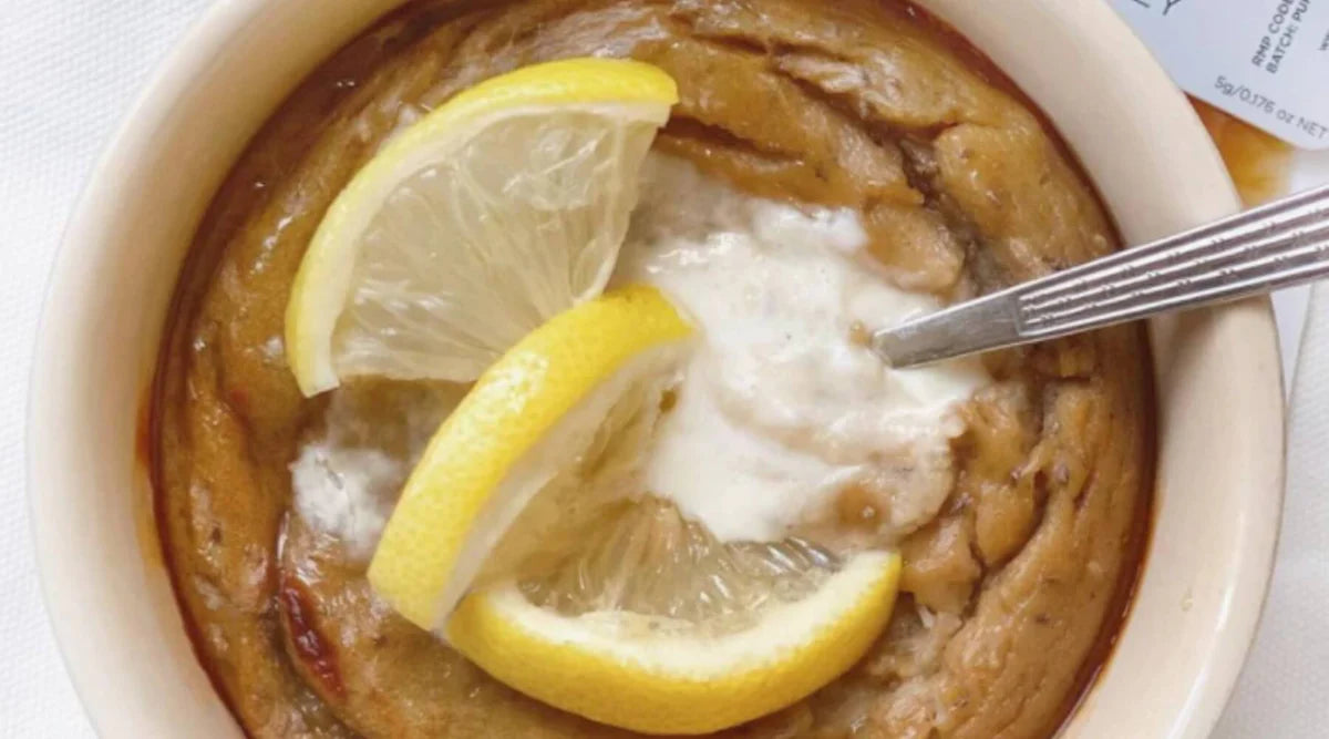 Honey Lemon Cheesecake mug cake