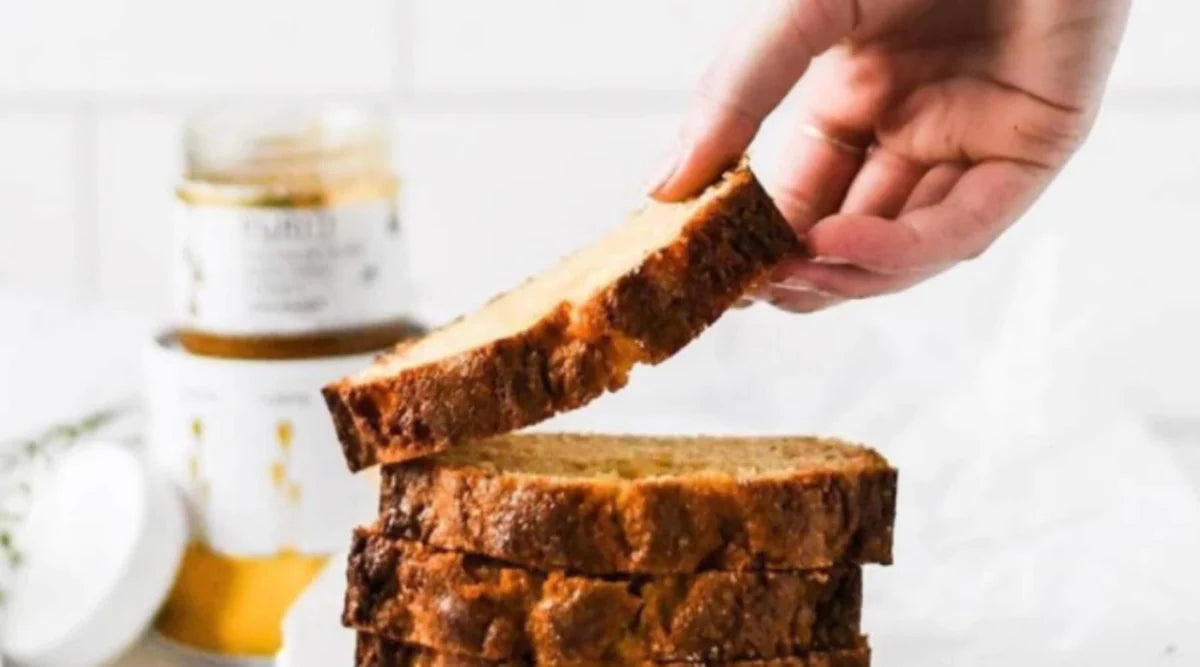 Lemon, Coconut, Honey And Banana Loaf