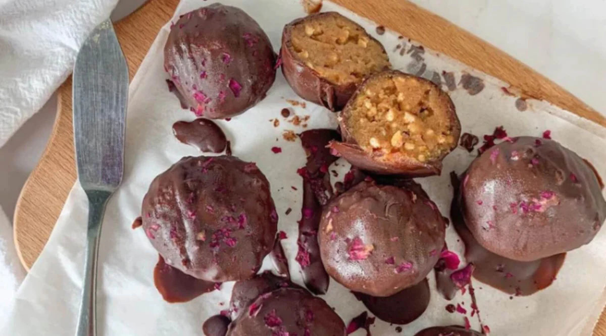 Plant Based Chocolate Peanut Butter Truffles