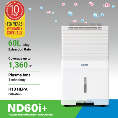 Trial - Dehumidifier + Air Purifier The 2-In-1 ND60i+