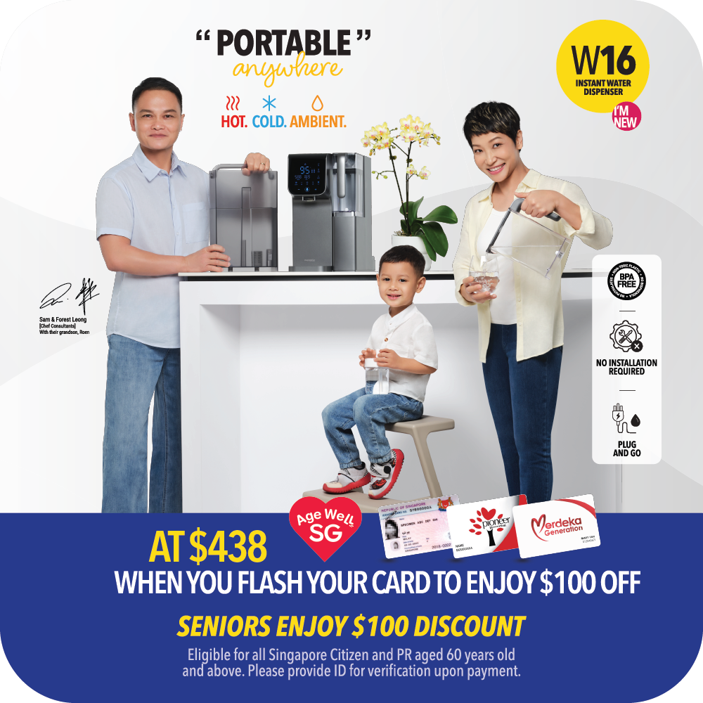 Instant Hot/Cold RO Water Dispenser W16 (Senior Citizen Promo)