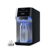 A novita Hot/Cold Water Dispenser W28 – The WaterStation with a bottle of water next to it.