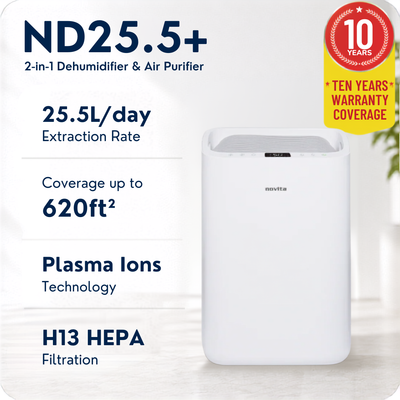 Trial w/o icon - Dehumidifier + Air Purifier The 2-In-1 ND25.5i+