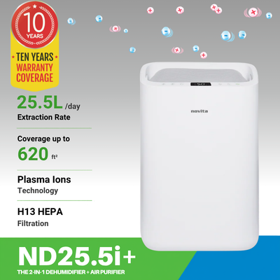 Trial - Dehumidifier + Air Purifier The 2-In-1 ND25.5i+