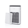 A white novita Air Purifier A11 with Extra Filter on a white background.