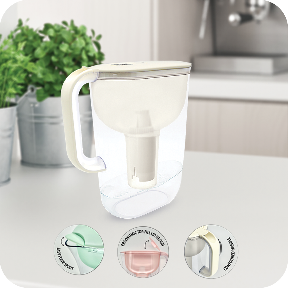 Sugosui High Performance Water Purifier Pitcher - Advanced Japanese Filter Technology, 400L Capacity - View #3