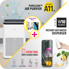 New Homeowners - Bundle Set: Air Purifier A11 with Extra Filter + Instant Hot Water Dispenser W10