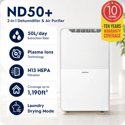 Trial - Dehumidifier + Air Purifier The 2-in-1 ND50+