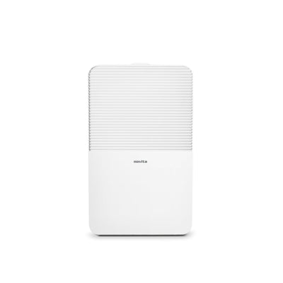 A white Dehumidifier ND12 Twin Pack air purifier on a white background. Brand Name: novita.
