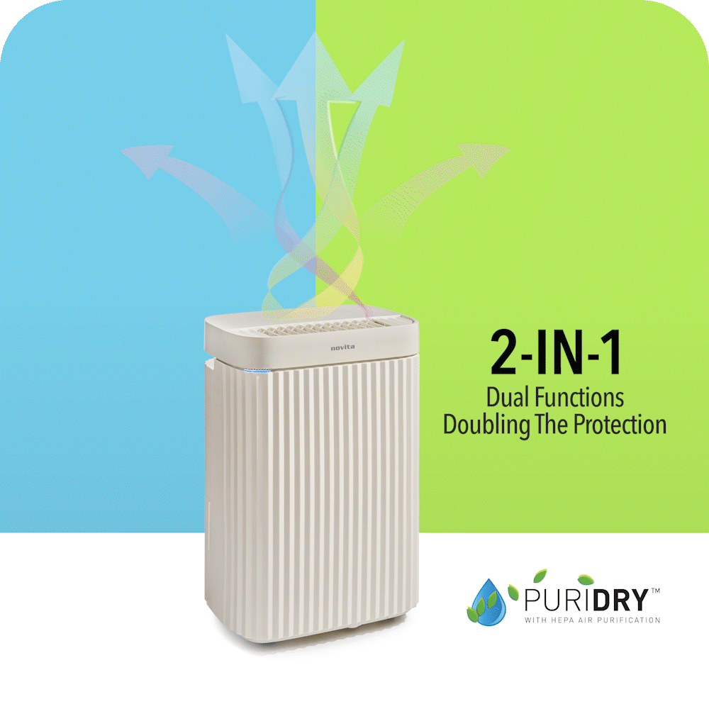 Dehumidifier + Air Purifier The 2-In-1 ND26+