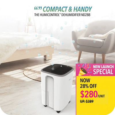 This compact and handy novita Dehumidifier ND288 is perfect for keeping the air in your space clean and fresh. It effectively removes pollutants, allergens, and odors, ensuring a healthier environment for you.
