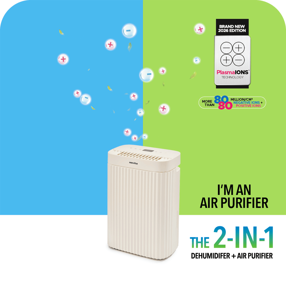 Air Purifier + Dehumidifier The 2-In-1 ND2+