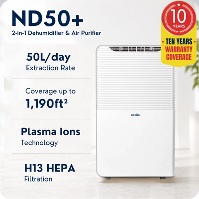 Trial w/o icon - Dehumidifier + Air Purifier The 2-in-1 ND50+