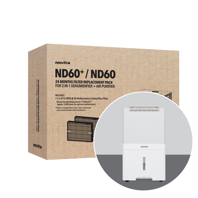 ND60+ 24-Months Replacement Filter Pack