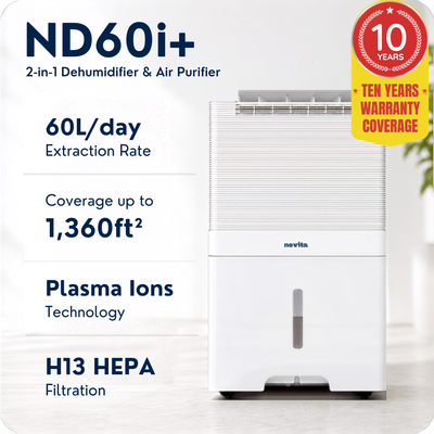 Trial w/o Icon - Dehumidifier + Air Purifier The 2-In-1 ND60i+
