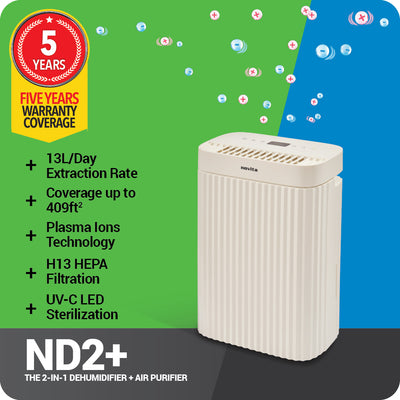 novita Dehumidifier + Air Purifier The 2-In-1 ND2+