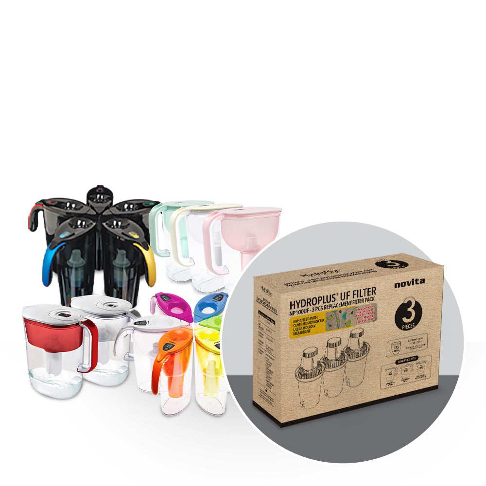 NP100/ NP120/ NP3290UF/ 2290UF/ 2230UF - 3pcs Box Replacement Filter Pack - Enhanced With Certified Advanced Ultra Hollow Membrane