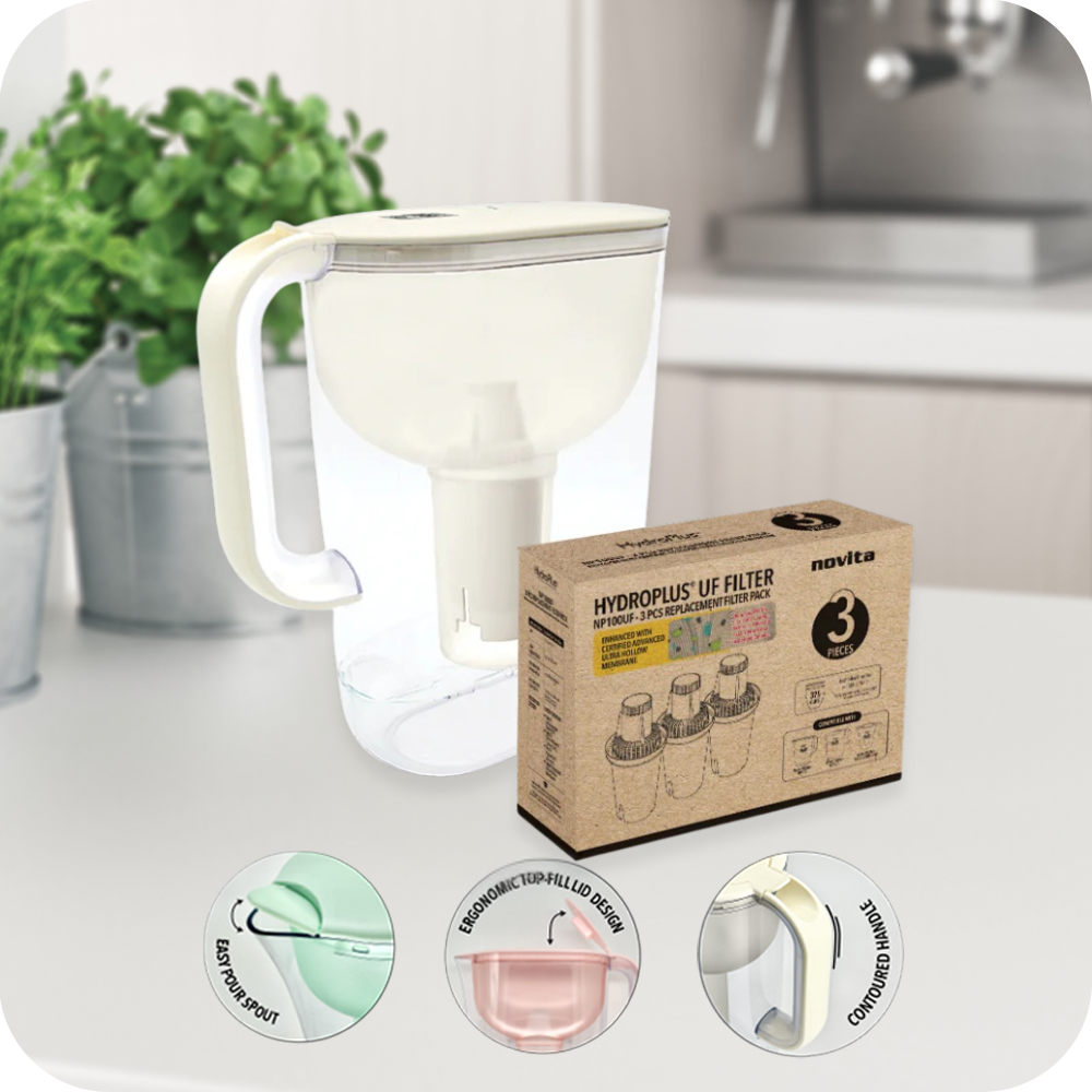 HydroPlus® UF Water Pitcher NP100UF Bundle