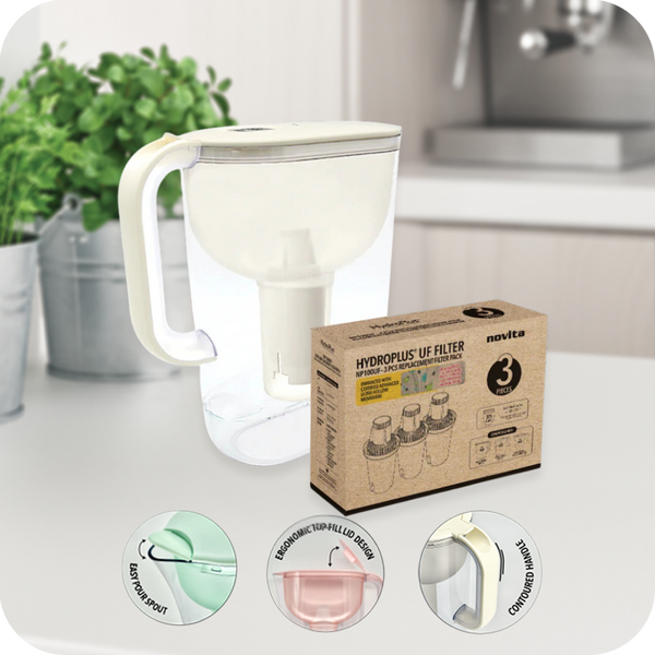 HydroPlus® UF Water Pitcher NP100UF Bundle - novita SG