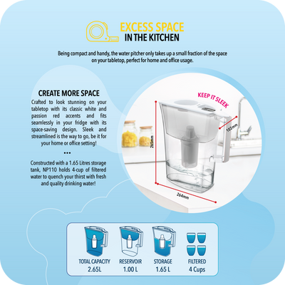 HydroPlus®/HydroPure™ Water Pitcher NP110 Bundle