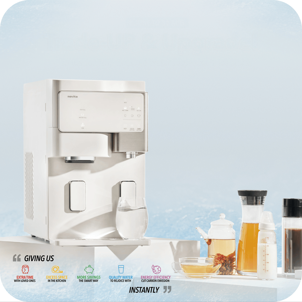 The Glacier W55 Hot/Cold Water Dispenser + Ice Maker (with Standard 2 Years Filters and 3 Years Warranty)