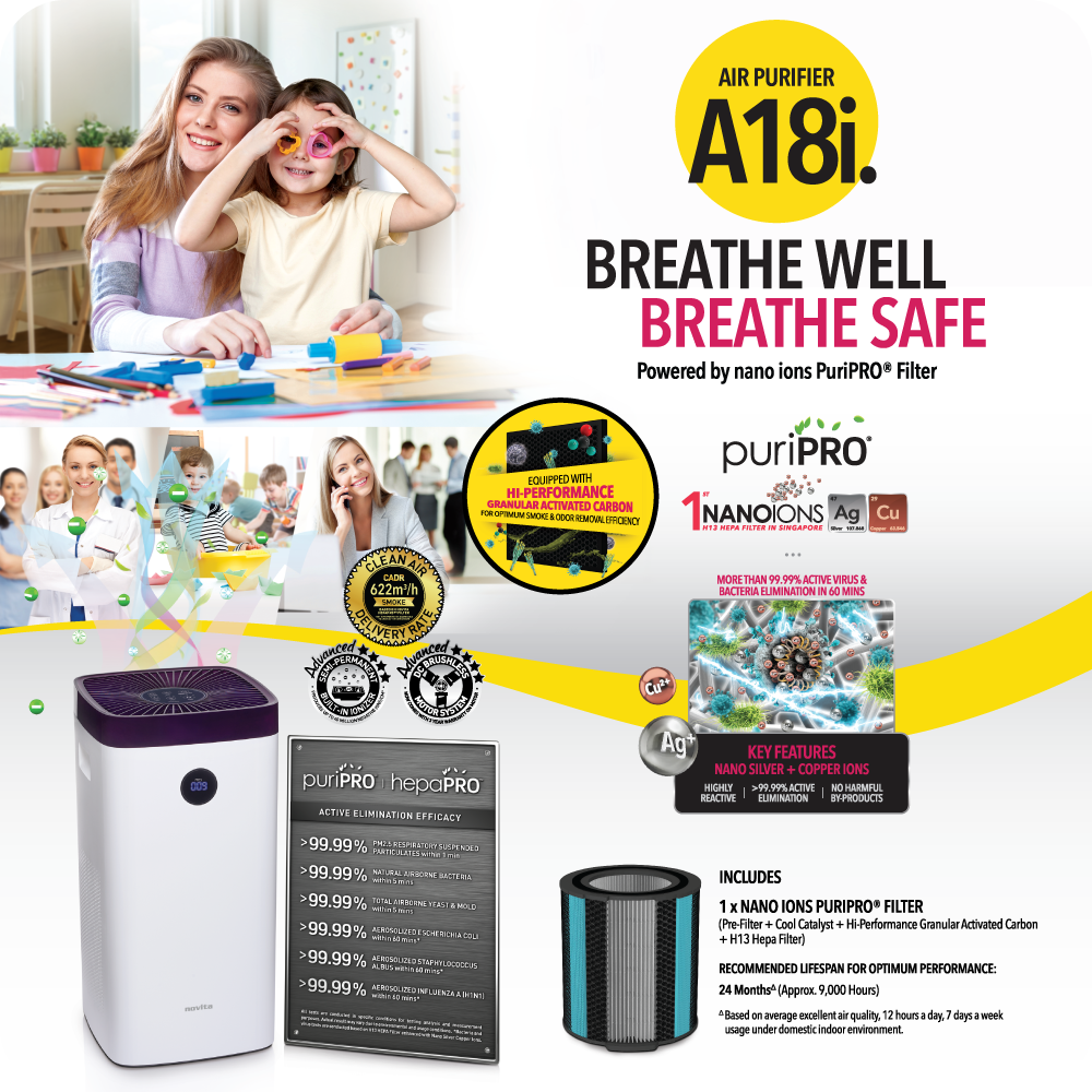 A18i nano ions PuriPRO® 24-Months Replacement Filter Pack