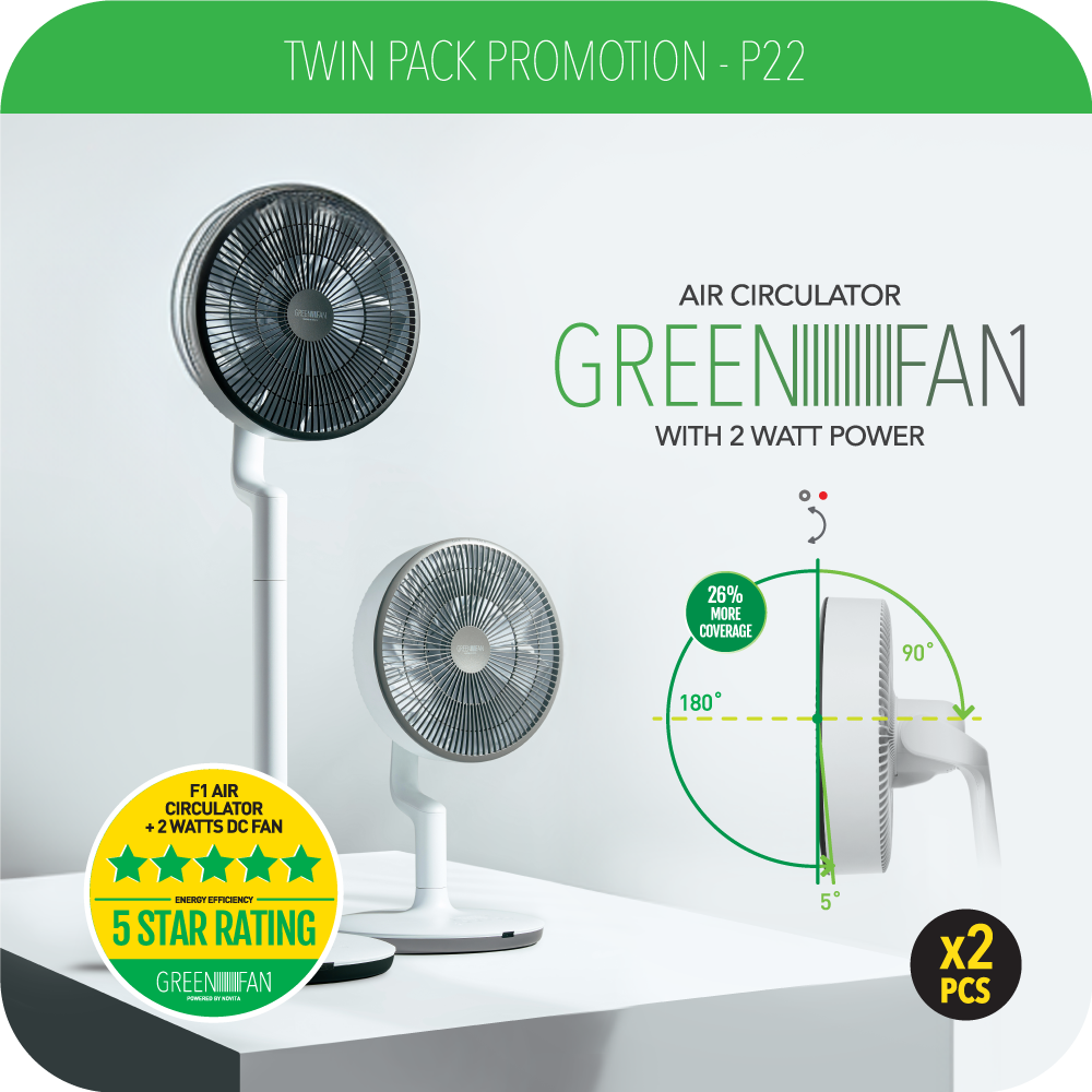 Twin Pack Promotion P22 - 2-in-1 GreenFan® F-1