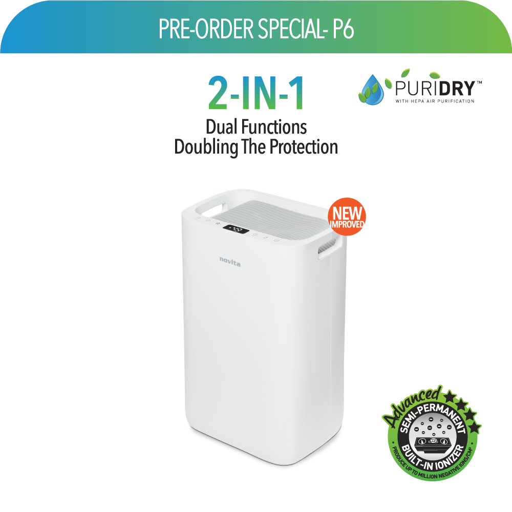 Pre-Order Special P6 - Dehumidifier + Air Purifier The 2-In-1 ND25.5+ [Stocks Arrived!]