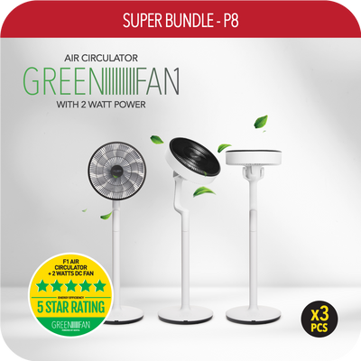 Super Bundle P8 - 2-in-1 GreenFan® F-1 Bundle of 3