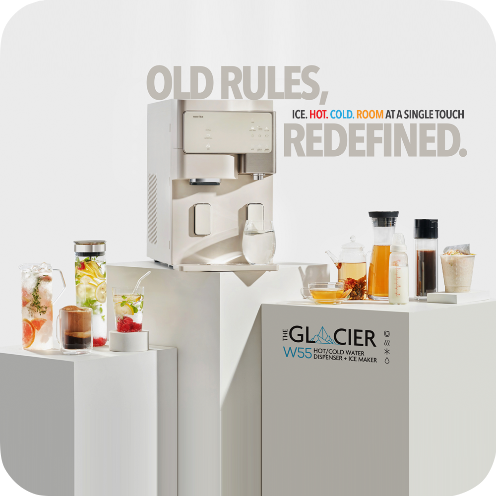 ID - The Glacier W55 Hot/Cold Water Dispenser + Ice Maker (with Standard 2 Years Filters and 3 Years Warranty)