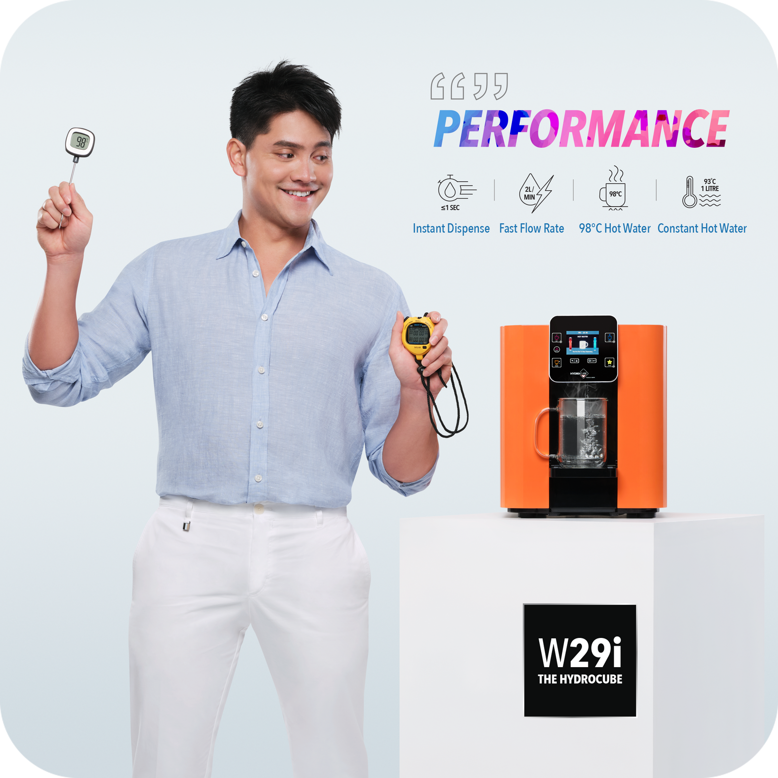 HydroCube™ Hot/Cold Water Dispenser W29i with 3 Years Warranty