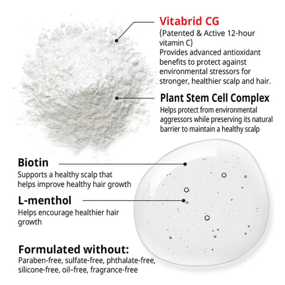 The ingredients of the Vitabrid C¹² HAIR Tonic Set: Professional by Vitabrid powder.