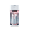 A novita Hot/Cold Water Dispenser W28 – The WaterStation with a glass of water.