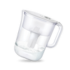 A novita HydroPlus®/HydroPure™ Water Pitcher NP120 filled with water on a white background.