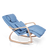 A blue Rocking Massage Chair B2 by novita on a white background.