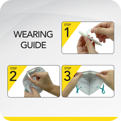 How to wear a novita SG DIY Nose Bridge Pad (60 pcs) face mask.