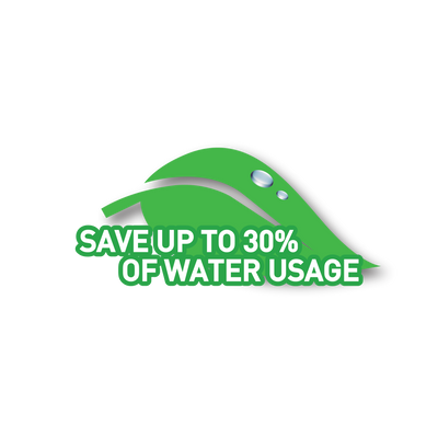 A green leaf with the words save up to 30% of water usage with the novita Bundle Deal: Faucet Water Purifier NP190 & Filter Pack.