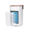 A white and blue novita A8/ A8i nano ions PuriPRO®/HepaPRO™ 24-Months Replacement Filter Pack air purifier on a white background.
