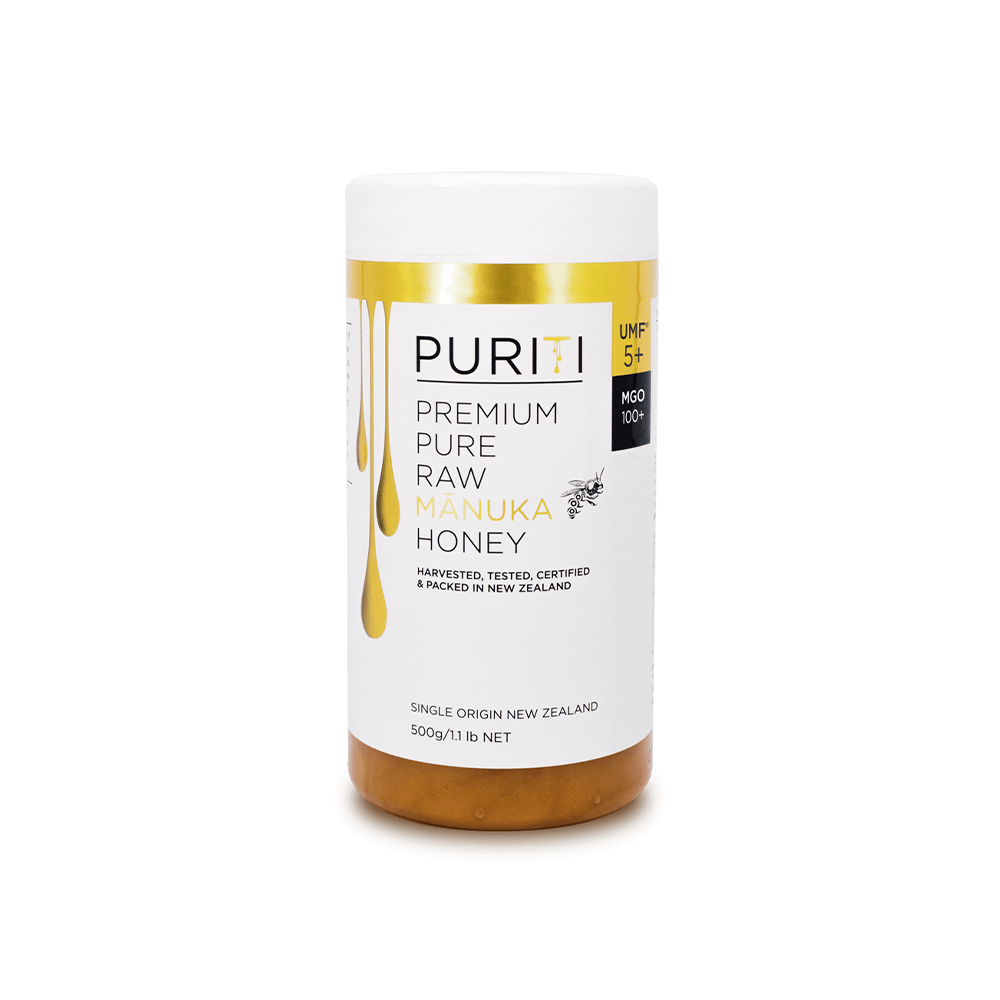 novita SG Manuka honey - the PURITI Premium Raw Manuka Honey UMF 5+ | MGO 100 for a strong immune system.
