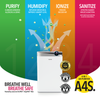 A novita 4-In-1 Air Purifier A4S with the words breathe well breathe safe.